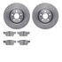 6602-27220 by DYNAMIC FRICTION COMPANY - Rotors with 5000 Euro Ceramic Brake Pads