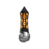 70914 by UNITED PACIFIC - Gearshift Knob - Black/Amber LED, Daytona Style, Spike, 13/15/18 Speed Adapter