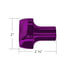 71019 by UNITED PACIFIC - Air Brake Valve Control Knob - Candy Purple with Gloss Black Inlay, Ace of Spades Design