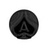 71020 by UNITED PACIFIC - Air Brake Valve Control Knob - Candy Black with Matte Black Inlay, Ace of Spades Design