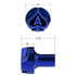 71038 by UNITED PACIFIC - Air Brake Valve Control Knob - Blue, Ace of Spades Design, Heavy Duty Zinc Die Cast