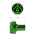 71039 by UNITED PACIFIC - Air Brake Valve Control Knob - Green, Ace of Spades Design, Heavy Duty Zinc Die Cast