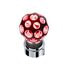 71082 by UNITED PACIFIC - Manual Transmission Shift Knob - Matte Black, Phoenix Style, Thread-On, with Red LED