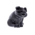 72047 by UNITED PACIFIC - Hood Ornament - Matte Black, Die-Cast, Sitting Pig Design