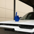 72082 by UNITED PACIFIC - Hood Ornament - Aluminum, Indigo Blue, "Bad Finger" Design, with Mounting Hardware