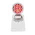 86854 by UNITED PACIFIC - Tail Light - Motorcycle LED "Bobber" Style Vertical, with Chrome Grille Bezel, Red Lens