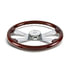 88261 by UNITED PACIFIC - Horn Button - with Chrome Bezel