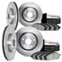 6604-63019 by DYNAMIC FRICTION COMPANY - Rotors with 5000 Euro Ceramic Brake Pads