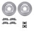 6612-02049 by DYNAMIC FRICTION COMPANY - Rotors with 5000 Euro Ceramic Brake Pads includes Hardware
