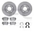 6612-32037 by DYNAMIC FRICTION COMPANY - Rotors with 5000 Euro Ceramic Brake Pads includes Hardware