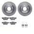 6612-59027 by DYNAMIC FRICTION COMPANY - Rotors with 5000 Euro Ceramic Brake Pads includes Hardware