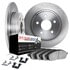 6612-63432 by DYNAMIC FRICTION COMPANY - Rotors with 5000 Euro Ceramic Brake Pads includes Hardware