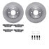 6612-63448 by DYNAMIC FRICTION COMPANY - Rotors with 5000 Euro Ceramic Brake Pads includes Hardware