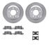 6612-74185 by DYNAMIC FRICTION COMPANY - Rotors with 5000 Euro Ceramic Brake Pads includes Hardware