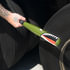 99136 by UNITED PACIFIC - Tire Checker Bat - 17", Aluminum, Military Green with P40 Warhawk Shark Mouth Decal