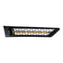 42863 by UNITED PACIFIC - Shaker Hood Scoop Grille - Driver Side, with Amber LED, for 2018-2024 Freightliner Cascadia 126