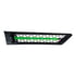 42867 by UNITED PACIFIC - Shaker Hood Scoop Grille - Driver Side, with Green LED, for 2018-2024 Freightliner Cascadia 126