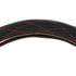 70120 by UNITED PACIFIC - Accessory Steering Wheel Cover - 18", Black Diamond Stitched Leather, Red