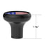 70344 by UNITED PACIFIC - Gearshift Knob - Aluminum, 1/2"-13 Thread-On, with US Flag Sticker, Black