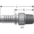 80002 by GATES - Male Pipe (NPTF - 30 Cone Seat) (Power Crimp)