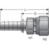 80131 by GATES - Female JIC 37 Flare Swivel (Power Crimp)