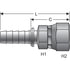 80152 by GATES - Female JIC 37 Flare Swivel (Power Crimp)