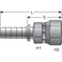 Gates 80169 Hydraulic Coupling / Adapter Female SAE 45 Flare Swivel (Power Crimp)
