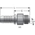 80181 by GATES - Male JIC 37 Flare (Power Crimp)