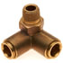 Gates G31138-0806 Hydraulic Hose SureLok-->Air Brake to Male Pipe - Tee - 90