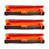 99251 by UNITED PACIFIC - Safety Triangle - 3 Pieces, Orange, Bright Reflector, with Plastic Case