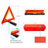 99251 by UNITED PACIFIC - Safety Triangle - 3 Pieces, Orange, Bright Reflector, with Plastic Case