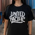 99306XL by UNITED PACIFIC - T-Shirt - United Pacific Calligraphy, Black, with White Print, Cotton, X-Large