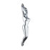 C5036-3 by UNITED PACIFIC - Grab Handle - Chrome, Nude Lady Shape