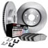 6812-54167 by DYNAMIC FRICTION COMPANY - DFC Rotors with 4000 HybriDynamic Brake Pads includes Hardware
