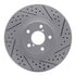 830-13033R by DYNAMIC FRICTION COMPANY - Geoperformance Rotor - Drilled and Slotted