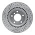 830-31068R by DYNAMIC FRICTION COMPANY - Geoperformance Rotor - Drilled and Slotted