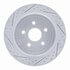 830-42029R by DYNAMIC FRICTION COMPANY - Geoperformance Rotor - Drilled and Slotted