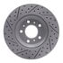 830-45012R by DYNAMIC FRICTION COMPANY - Geoperformance Rotor - Drilled and Slotted