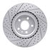 830-45017R by DYNAMIC FRICTION COMPANY - Geoperformance Rotor - Drilled and Slotted