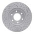 830-47069L by DYNAMIC FRICTION COMPANY - Geoperformance Rotor - Drilled and Slotted
