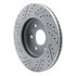 830-47080R by DYNAMIC FRICTION COMPANY - Geoperformance Rotor - Drilled and Slotted