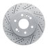 830-47080L by DYNAMIC FRICTION COMPANY - Geoperformance Rotor - Drilled and Slotted