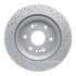 830-47081L by DYNAMIC FRICTION COMPANY - Geoperformance Rotor - Drilled and Slotted
