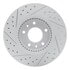 830-54059R by DYNAMIC FRICTION COMPANY - Geoperformance Rotor - Drilled and Slotted