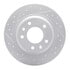 830-54064L by DYNAMIC FRICTION COMPANY - Geoperformance Rotor - Drilled and Slotted