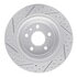 830-54068R by DYNAMIC FRICTION COMPANY - Geoperformance Rotor - Drilled and Slotted