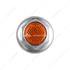 10038P50 by UNITED PACIFIC - Wheel Lug Nut Cover - 33mm Nut Size, 2" Height, Chrome Steel, Amber, Standard Shape