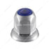 10041P50 by UNITED PACIFIC - Wheel Lug Nut Cover - 33mm Nut Size, 2" Height, Chrome Steel, Blue, Standard Shape