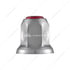 10039P50 by UNITED PACIFIC - Wheel Lug Nut Cover - 33mm Nut Size, 2" Height, Chrome Steel, Red, Standard Shape