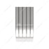 11036 by UNITED PACIFIC - Fender - 60" Long, Half, 430 Stainless Steel, 16 ga. Ribbed Design